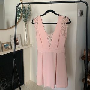 BCBGeneration
Blush Pink Lace Detail Cocktail Dres